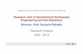 Research Unit of Geotechnical Earthquake Engineering and ...users.auth.gr/kpitilak/publicfiles_files/main_data/SDGEE projects.pdf · Total Budget: 1.465.000 ... (TAMARIS; EUCENTRE;