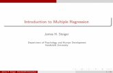 Introduction to Multiple Regression - Statpower Slides... · Introduction to Multiple Regression 1 The Multiple Regression Model 2 Some Key Regression Terminology 3 The Kids Data