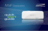 90026064 Rev 2 View Only Quick Start Guide MiFi 2352-2372 · PDF file2352/2372 ©2009. Novatel ... • MiFi Intelligent Mobile Hotspot • USB cable ... • Always use Novatel Wireless