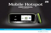 Mobile Hotspot - Phones · PDF fileGetting Started 1 Table of Contents ii Introduction ZTE Z289L is a 4G hotspot device, working on WCDMA/HSPA/HSPA+/LTE networks. You can