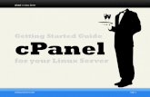cPanel // Linux Server · PDF fileAKJZNAzsqknsxxkjnsjx Getting Started Guide Page 1 cPanel // Linux Server Getting Started Guide cPanel for your Linux Server