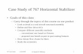 Case Study of 767 Horizontal Stabilizer - MIT OpenCourseWare · PDF fileCase Study of 767 Horizontal Stabilizer • Goals of this class – Carry through the topics of this course