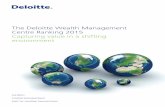 The Deloitte Wealth Management Centre Ranking 2015 ... · PDF file2nd Edition A Deloitte Switzerland Report Audit, Tax, Consulting, Corporate Finance The Deloitte Wealth Management