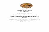Pharmaceutical Drug Regulatory Affairs - Saurashtra … for... · Pharmaceutical Drug Regulatory Affairs Department of Pharmaceutical Sciences Saurashtra University Rajkot - 360 005.