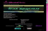 BRITTEN’S WAR rEQUIEM · PDF file44 MAY 2015 CLASSICAL SERIES tonight s concertat a glance BENJAMIN BRITTEN — WAR REQUIEM, Op. 66 • Benjamin Britten composed his War Requiem