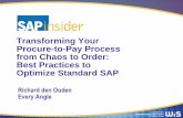 Transforming Your Procure-to-Pay Process from - Every · PDF fileTransforming Your Procure-to-Pay Process ... Built-in business process logic (supply chain analysis) ... (i.e., SAP