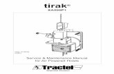 XA500P1 Service Manual 01282004 - TRACTEL® | · PDF filefound on the Tirak Instruction Manual included with each hoist. 2 WARNING ... Motor will not turn (air blow by) Lack of lubrication.