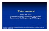 Water treatment - ERNETnilanjan/CE20100_Lecture_19.pdf · 2 Conventional drinking water treatment Design or primary objectives are removal of Microbial pathogens (Microbial pathogens