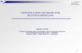 OPTIMIZATION METHODS FOR BATCH SCHEDULINGcepac.cheme.cmu.edu/pasilectures/cerda/cerdalecture.pdf · INTRODUCTION PROBLEM DEFINITION Scheduling is a decision-making process thay plays