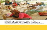Making research work for small-scale furniture · PDF fileMelati, Herry Purnomo and Bayuni Shantiko Making research work for small-scale furniture makers Action research in the Jepara
