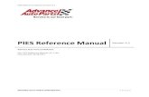 PIES Reference Manual Version 3 - Advance Auto Parts Reference... · synchronization yields increased sales, ... contact AAP’s Merchandise Operations Team by email at aapproductdata@advance