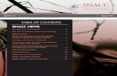 TABLE OF CONTENTS - snacc. · PDF fileTABLE OF CONTENTS SNACC NEWS ... Interview with Monica Vavilala, MD ... presented to Sinziana Avramescu, MD, PhD from the University