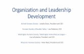 Organization and Leadership Development - Animal · PDF file · 2017-07-18Organization and Leadership Development ... •Always raising the bar on our expectations of ourselves, ...