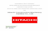 Hitachi Construction Machinery Zambia Co., Ltd · PDF file5 1.0 Introduction Hitachi Construction Machinery Zambia Co., Ltd (HCMZ) propose to construct and operate a Remanufacturing