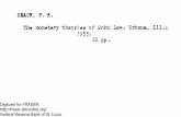 BEJICH, F. H. The monetary theories of John Law. Urbana ... · PDF fileThe monetary theories of John Law. Urbana, Ill.s 1955- ... Finanzsystem, JAHRBUCHER FUR ... Some neglected monetary