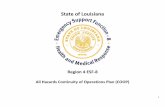 State of Louisiana - R4... · 3 State of Louisiana Region 4 ESF8 Health and Medical Coalition All Hazards Continuity of Operations Plan Table of Contents I. Purpose, Scope, Situations,