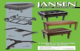 A Tradition of Craftsmanship for over 50 years · PDF fileYOUR PIANO Jansen ® ... J50 SHEET MUSIC CABINET Constructedwithsolidhardwoodmapledrawerfronts. ... •Ebony •Walnut •Mahogany