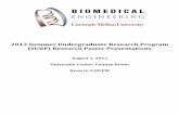2012 Summer Undergraduate Research Program · PDF fileGilford Progeria Syndrome (HGPS) and Emery-Dreifuss Muscular Dystrophy. ... The goal of this project was to develop a new in vitro
