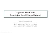 Signal Circuit and Transistor Small-Signal Modelaries.ucsd.edu/.../ECE65/12-W/Slides/ECE65_W12-SSM.pdf · Signal Circuit and Transistor Small-Signal Model Lecture notes: Sec. 5 .