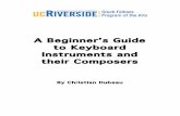 A Beginner’s Guide to Keyboard Instruments and their · PDF fileFAMOUS COMPOSERS WHO HAVE WRITEN MUSIC FOR PIANO 1) LUDWIG VAN BEETHOVEN ... Ode to Joy (from his 9th Symphony), and