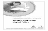 Making and using folios - qcaa.qld.edu.au · PDF fileMaking and using folios 4 I used a folio to record children’s learning. This served three main purposes: • It helped me communicate