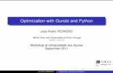 Optimization with Gurobi and Python - Porto - FCUPjpp/seminars/azores/gurobi-intro.pdf · Optimization with Gurobi and Python João Pedro PEDROSO INESC Porto and Universidade do Porto,