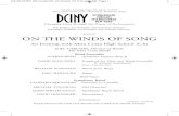 presents ON THE WINDS OF SONG - DCINYHome: DCINY · PDF fileDAVID MASLANKA Songbook for Flute and Wind Ensemble II. Solvitur Ambulando Tanner Yamada, Flute WILLIAM SCHUMAN When Jesus