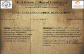 G H Raisoni College of Engineeringghrce.raisoni.net/TEQIP/FYBE_newsletter_february.pdf · Resume Writing Workshop Second Semester B. E. ... Dr. Preeti Bajaj, ... Personality Contest