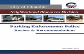 City of  · PDF fileron miller rita ford ... city of chandler neighborhood resources parking task force 5 parking focus group input what we heard