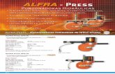 ALFRA-Press – Punzonadoras hidráulicas de única acción · PDF fileALFRA-Press – Punzonadoras hidráulicas de doble acción ... punzón y troquel de Ø18 mm, defensa de profundidad,