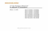 Code Pages Manual Label Printer -  · PDF fileCode Pages Manual Label Printer Rev. 1.03 ... PC865 (NORDIC) ... product specifications and/or user manual content