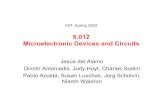 6.012 Microelectronic Devices and Circuits · PDF fileMicroelectronic Devices and Circuits ... Keys to success of digital microelectronics: ... – Digital circuits (mainly CMOS) –