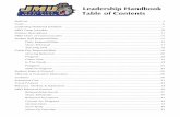 Leadership Handbook Table of Contents - jmu.edu LEADERSHIP HANDBOOK... · Score Study ... Leadership Handbook Table of Contents . 2 ... Dylan Barton Melissa ...