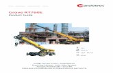 Grove RT760E - · PDF fileGrove RT760E Product Guide 10,1 - 29,2 m 55 t 65 m 33,5 m Rough Terrain Crane • Geländekran Grue Tout-Terrain • Grúa Todo Terreno Autogru Fuoristrada