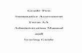 Grade Two Summative Assessment Form AA …math.ncwiseowl.org/UserFiles/Servers/Server_4507209/File/Grade 2... · Administration Manual and Scoring Guide Grade 2 Year-End Summative