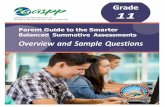 SB Parent Guide Summative Assessments, Grade 11 - · PDF fileGrade Eleven Sample Test Items ... This information will help parents better understand their children’s test results.