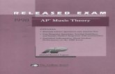 AP Music Theory 1998 Released Exam - The - College Board · PDF fileLEASED EXAM 1998 Music Theory CONTAINS: Multiple-Choice Questions and Answer Key Free-Response Questions, Scoring