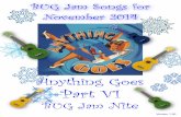 Anything Goes Part VI - Bytown Ukulele Group (BUG) Ottawa Books... · Version 1.00 BUG Jam Songs for November 2014 Anything Goes Part VI BUG Jam Nite VI