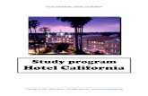 Study program Hotel California - Guitar Coaching · PDF fileSTUDY PROGRAM : HOTEL CALIFORNIA ... Hotel California are : Joe Walsh vocals, guitar, ... and re-recorded to accommodate