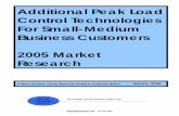 Additional Peak Load Control Technologies For Small · PDF fileControl Technologies For Small-Medium Business Customers ... ADDITIONAL PEAK LOAD CONTROL TECHNOLOGIES ... Associates