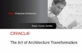 Art of Architecture · PDF fileThe Art of Architecture Transformation . ... and Oracle Enterprise Architect from ... •Competitive business pressures continue to drive new technology