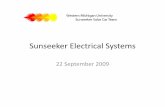 Sunseeker Electrical Systems - Homepages at WMUbazuinb/Research/SS_Electrical.pdf · Sunseeker Electrical Teams • Battery – Characterize batteries –Build and maintain 2010 battery