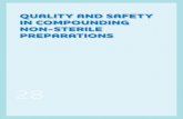 QUALITY AND SAFETY IN CompoUNDINg NoN-STErILE  · PDF fileQUALITY AND SAFETY IN CompoUNDINg NoN-STErILE prEpArATIoNS. PHARMACY CONNECTION ~ SPRING 2012 ~ PAGE 29 ... (OCP)