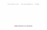 FINANCIAL STATEMENT 2008 - chukyo-bank.co.jp · PDF fileFinancial Statement 2008 ... We conducted our audits in accordance with auditing standards ... Our audits also comprehended
