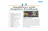 Amplifiers with Negative Feedback - Talking Electronics eBooks/Principles of... · Amplifiers with Negative Feedback 337 13.2 Principles of Negative Voltage Feedback In Amplifiers