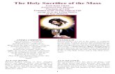 The Holy Sacrifice of the Mass - Doug · PDF file1 The Holy Sacrifice of the Mass Lord Jesus Christ Emmanuel Our Messiah Fountain of I AM Fountain of the Living Light of Life purify