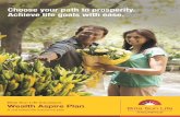 Choose your path to prosperity. Achieve life goals with ease. · PDF fileBirla Sun Life Insurance Wealth Aspire Plan A unit linked life insurance plan Regd. Office: Birla Sun Life