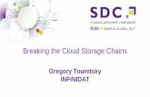 Breaking the Cloud Storage Chains - SNIA · PDF file2017 Storage Developer Conference ... Breaking the Cloud Storage Chains Gregory ... while [ 1 ]; do date;aws ec2 describe-snapshots