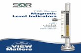 1100 Series Magnetic Level Indicators - SOR Inc. · PDF file1100 Series Magnetic Level Indicators are suitable for most industrial and commercial applications. The 1100 Series Magnetic