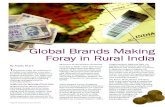 Global Brands Making Foray in Rural India April... · rural marketing thrives on personal ... is drawn between Indian rural market and other global markets on the basis of size, ...